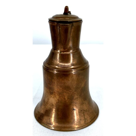 Antique Copper Tea Jug Small 4.75" Handcrafted Unsigned - Picture 2 of 7